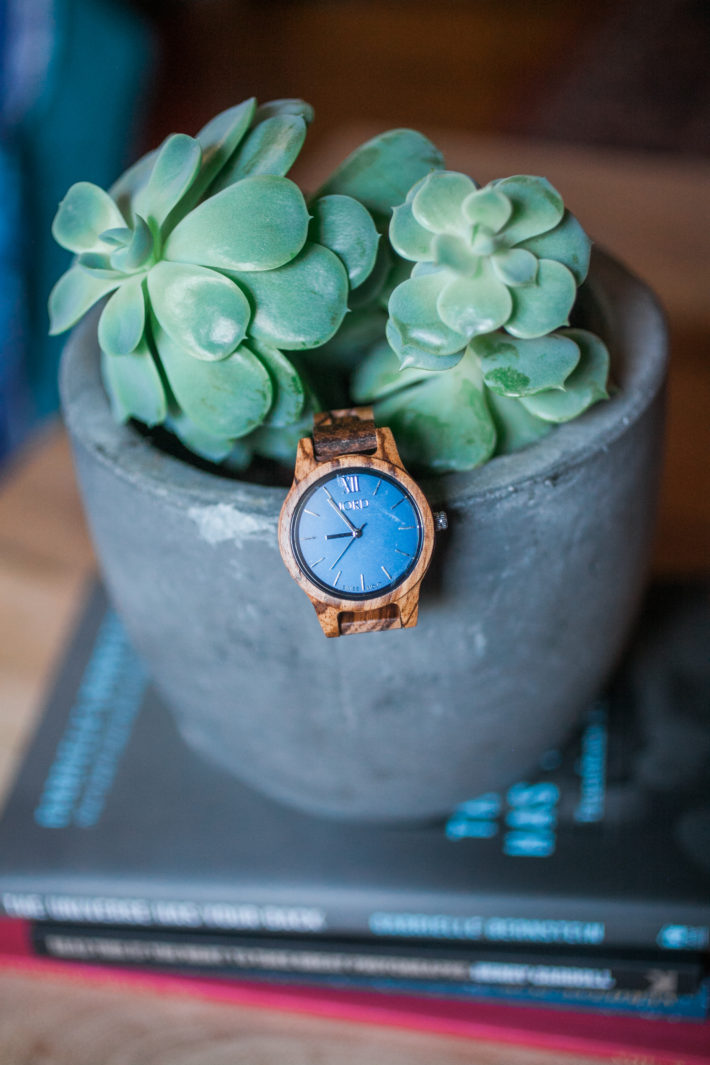 Frankie Zebrawood Navy Jord Watches