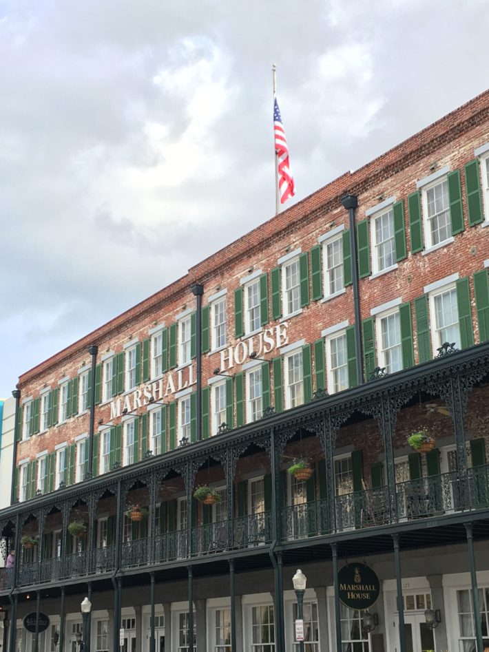 The historic marshall house in downtown savannah travel blog