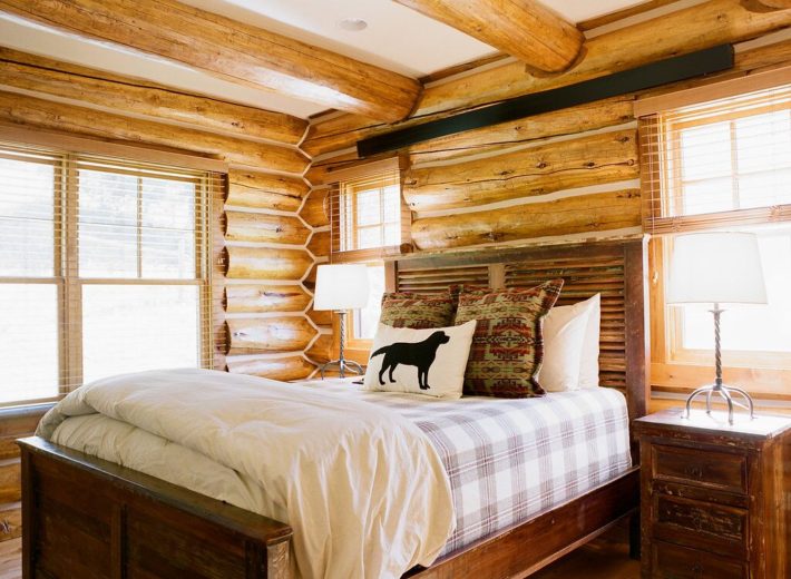 The Chalet rooms of Turpin Meadow Ranch are rustic and elegant