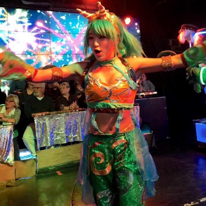 Robot Restaurant Show in Shinjuku Neighborhood of Tokyo, Japan