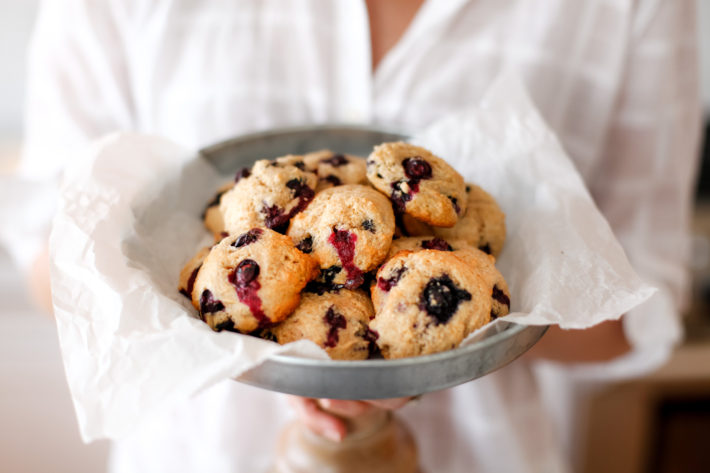 Egg Free Blueberry Muffin Top Cookies at High Altitude in Jackson Hole