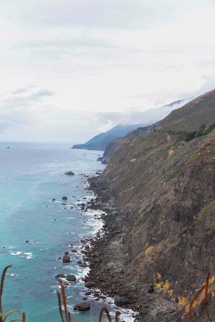 Travel Blogger Driving on Highway 1