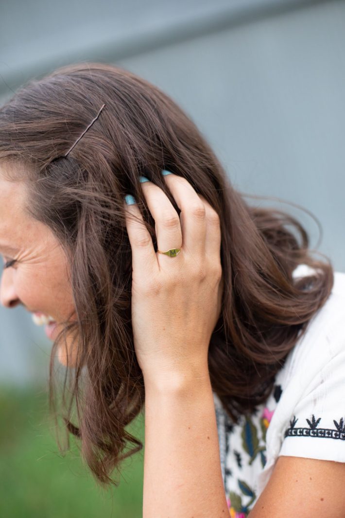 Gold Signet Ring from Aurate Fine Jewelry on Jackson Hole Blogger