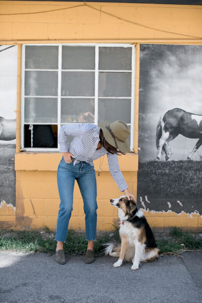 Levi's Cropped Wedgie Jackson Hole Blogger