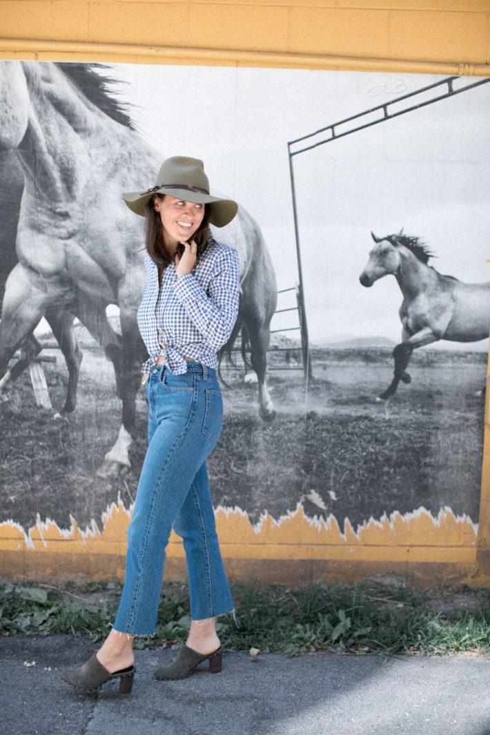 Levi's Cropped Wedgie Jackson Hole Blogger