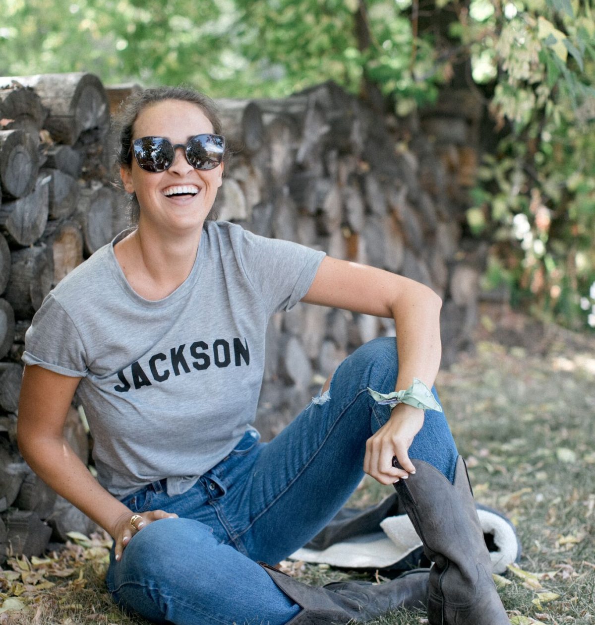 Levi's Cropped Wedgie Jackson Hole Blogger