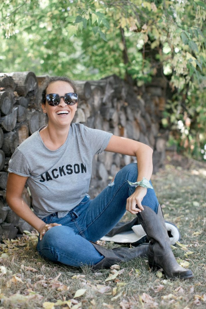 Levi's Cropped Wedgie Jackson Hole Blogger