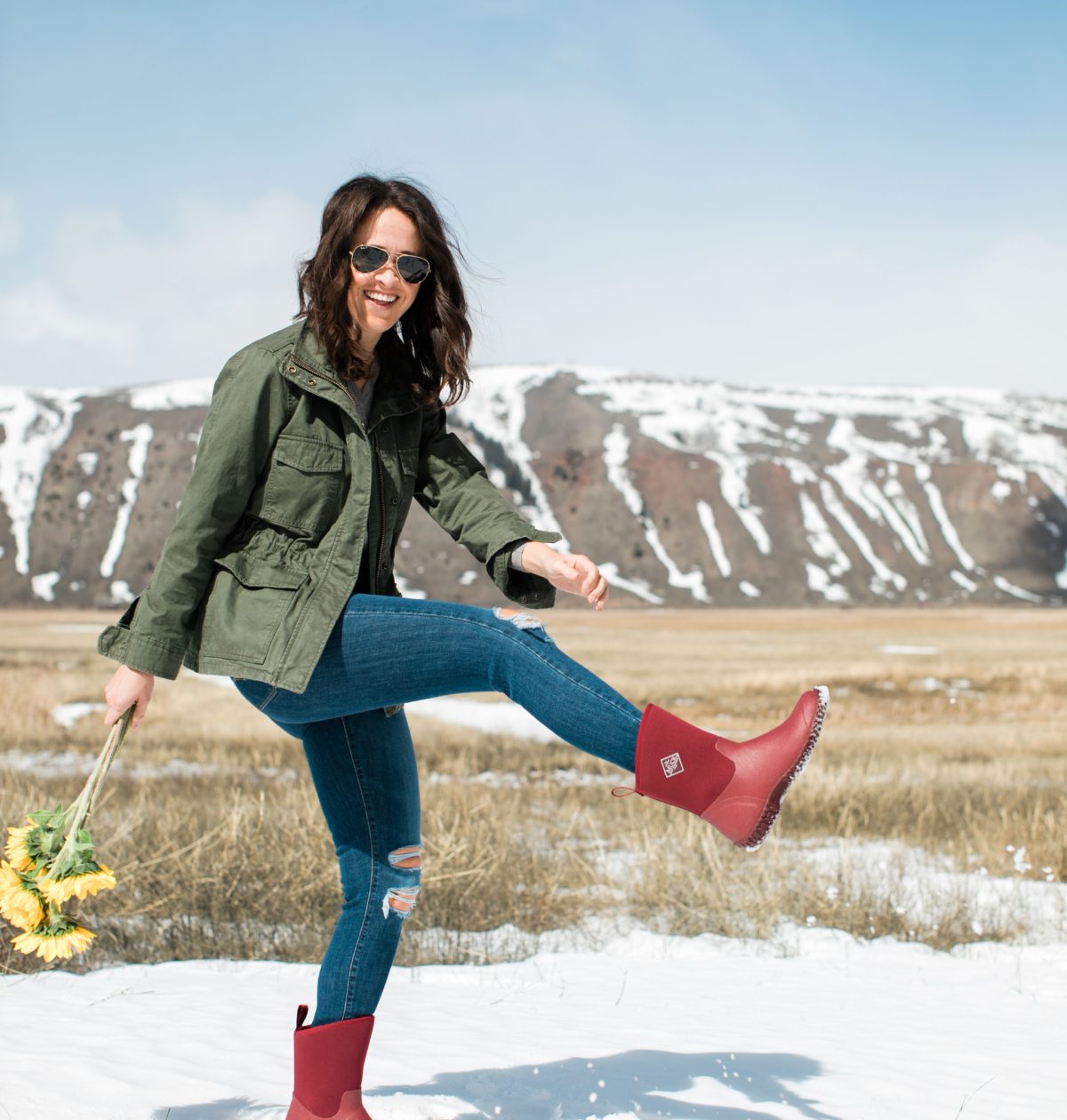 Mountain Blogger wears Muckboots in Wyoming