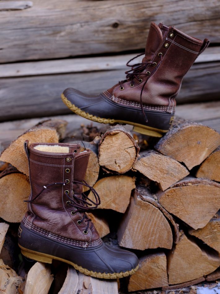 L.L. Bean Boots 10" Shearling-Lined