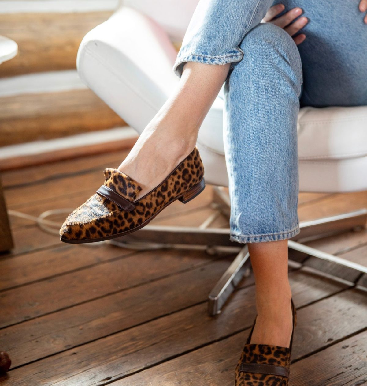 Sarah Flint Alysia x Gravati leopard loafers