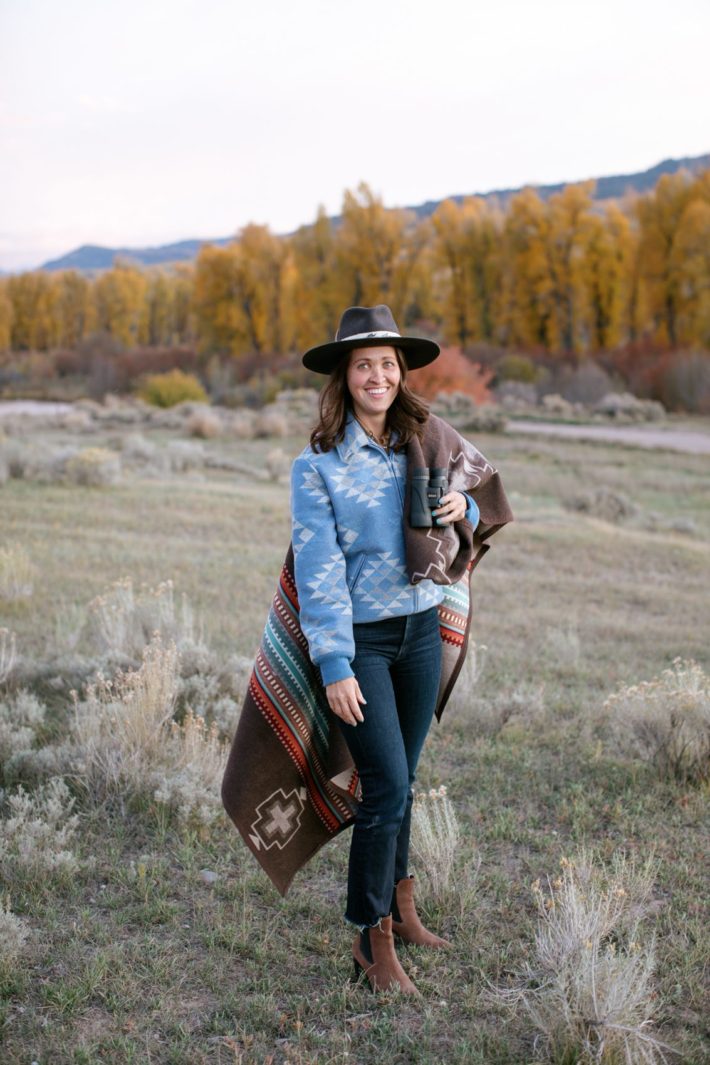 jackson hole vintage pendleton blogger