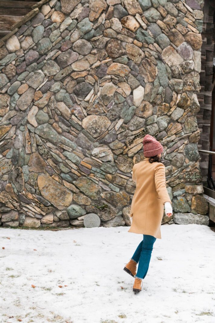 sezane johnson wool coat