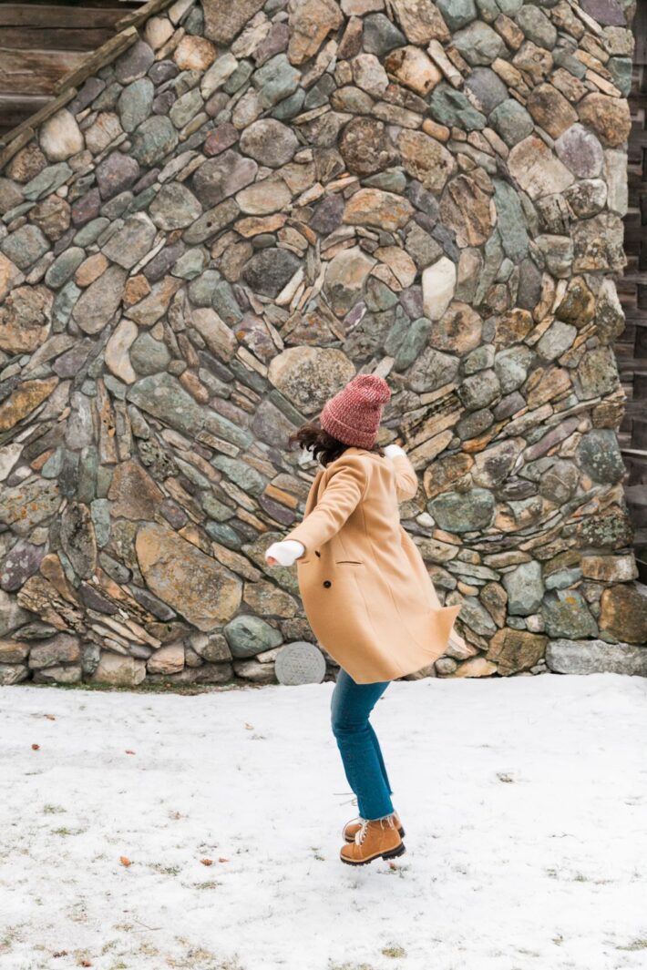 sezane johnson wool coat