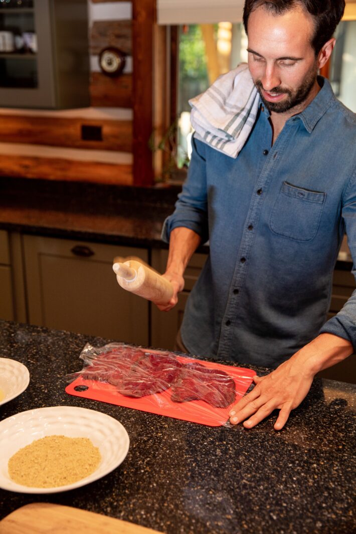 jackson hole blogger cooks in log cabin kitchen