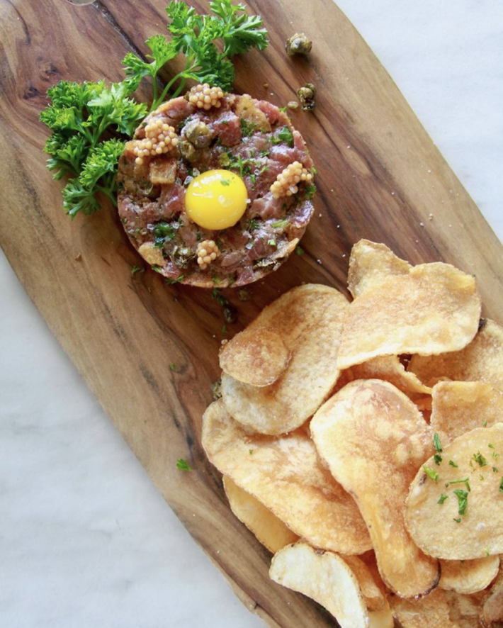 steak tartare at the bistro jackson hole