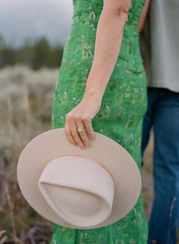 Jackson Hole Influencer Engagement Photos Grand Teton National Park Cowboy hat