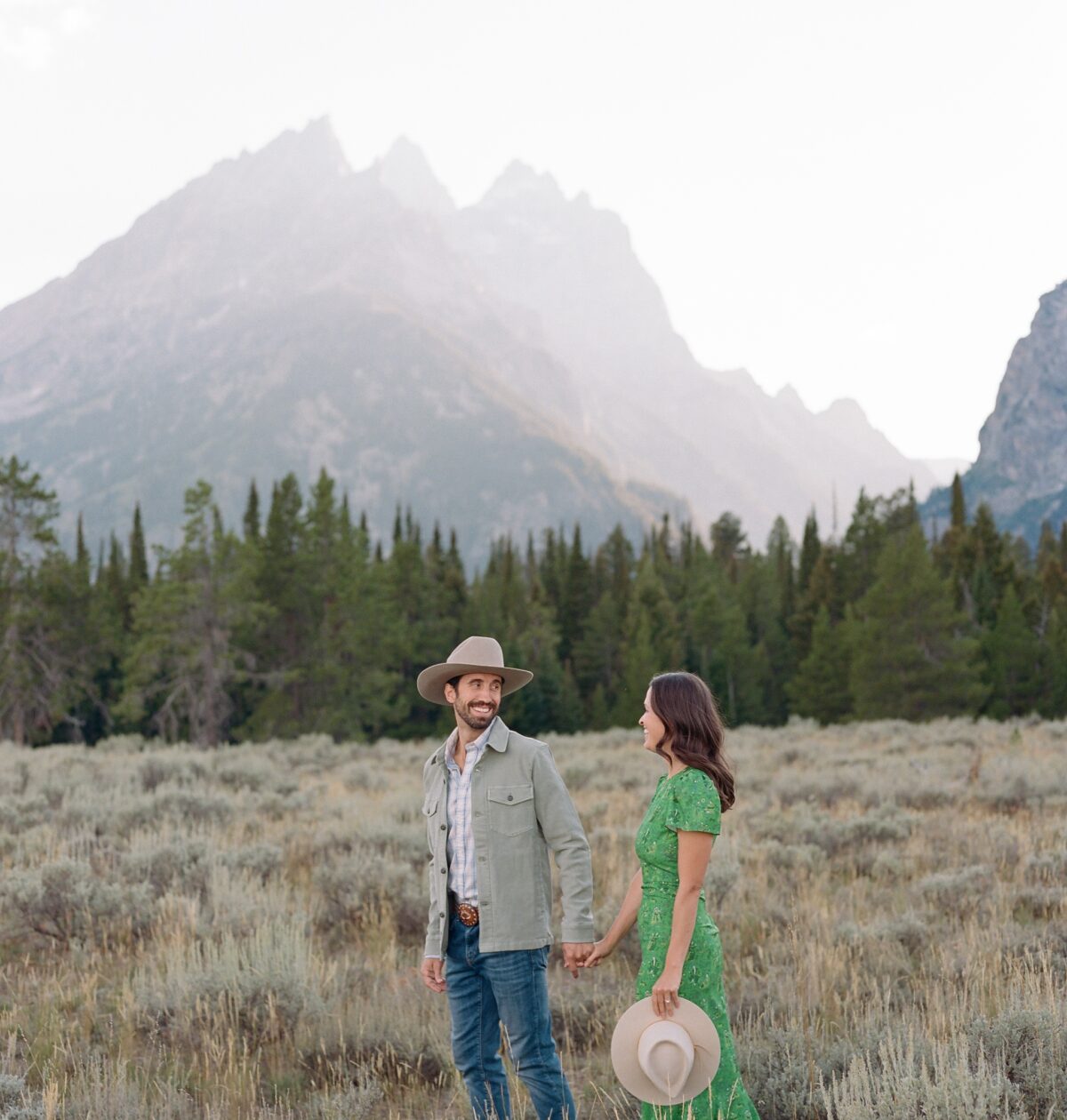 Jackson Hole Influencer Engagement Photos Grand Teton National Park