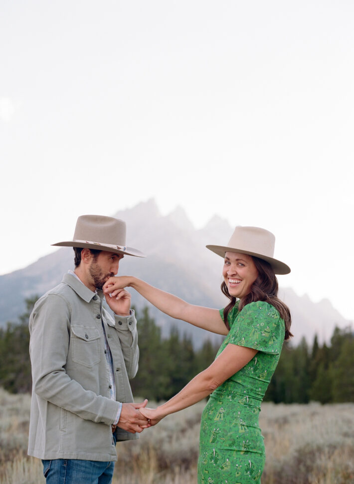 Jackson Hole Influencer Engagement Photos Grand Teton National Park