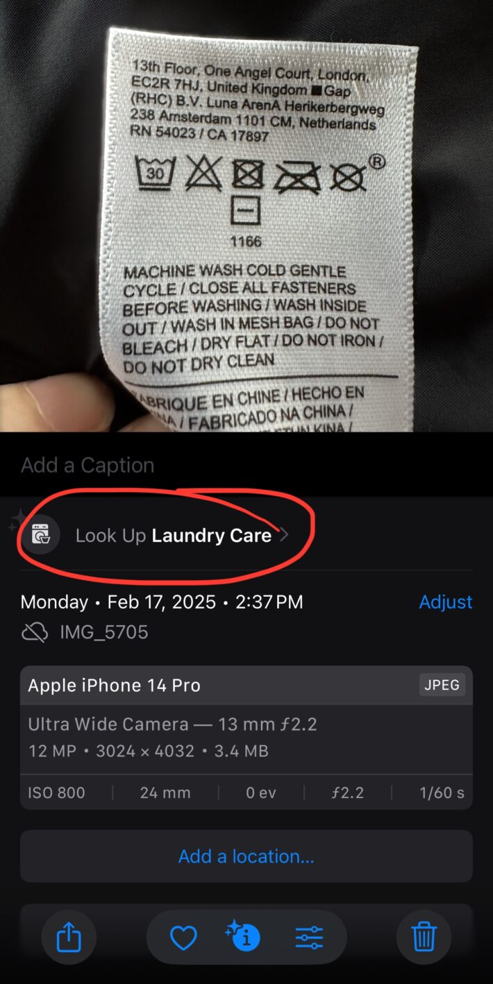 iphone trick washing instructions